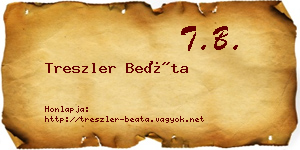 Treszler Beáta névjegykártya